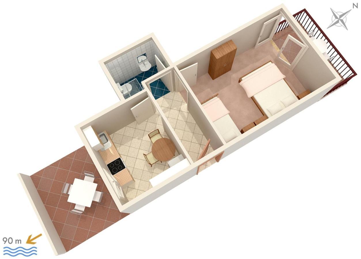 Apartments By The Sea Podaca, Makarska - 2783 外观 照片